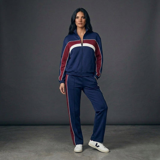 Set Audey Navy/burgundy
