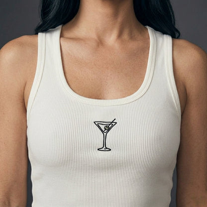 Top Martini bordado