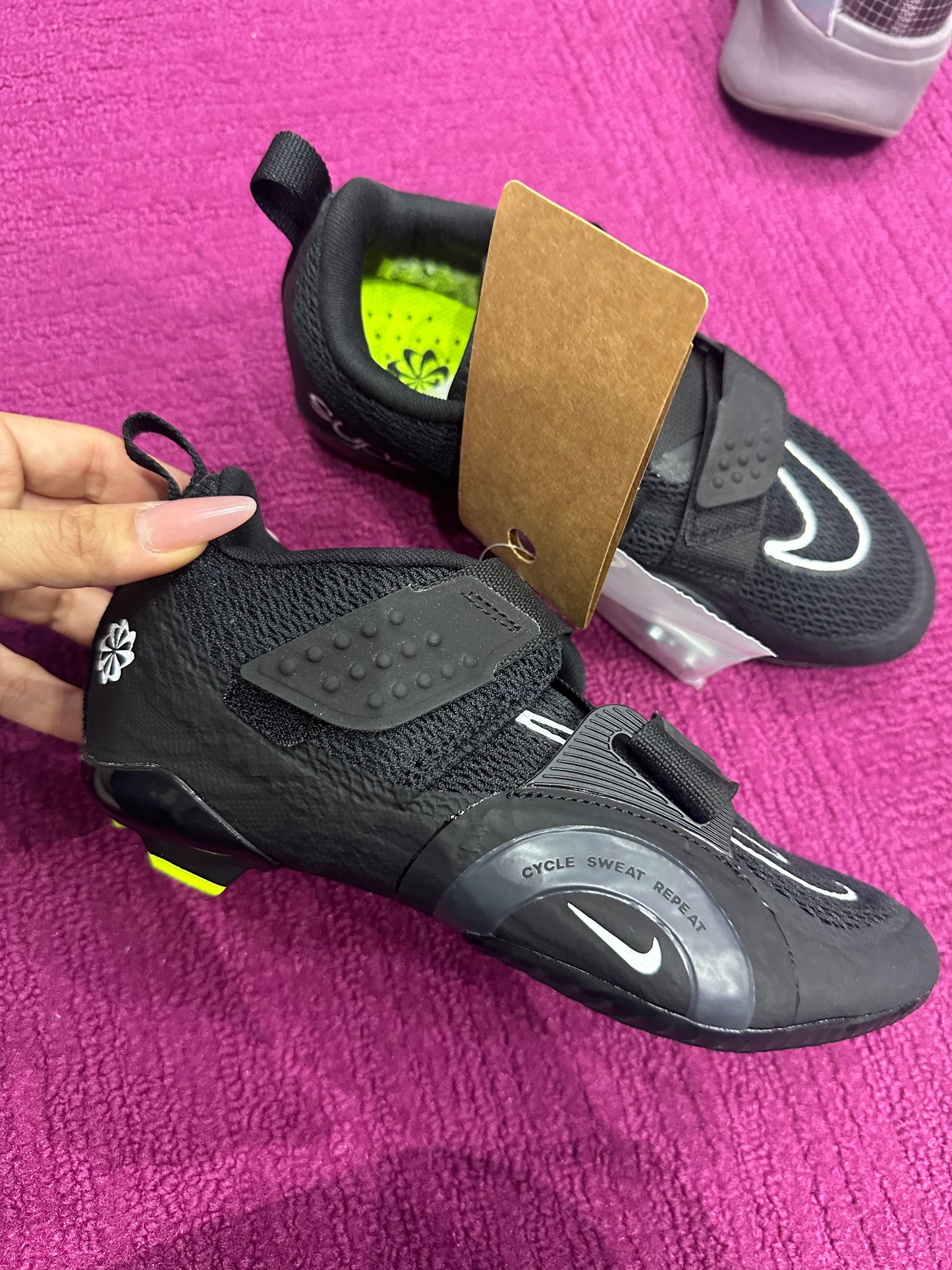Nike nuevos 23 cm negros indoor ciclying