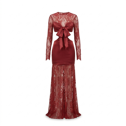 Vestido ebele tinto