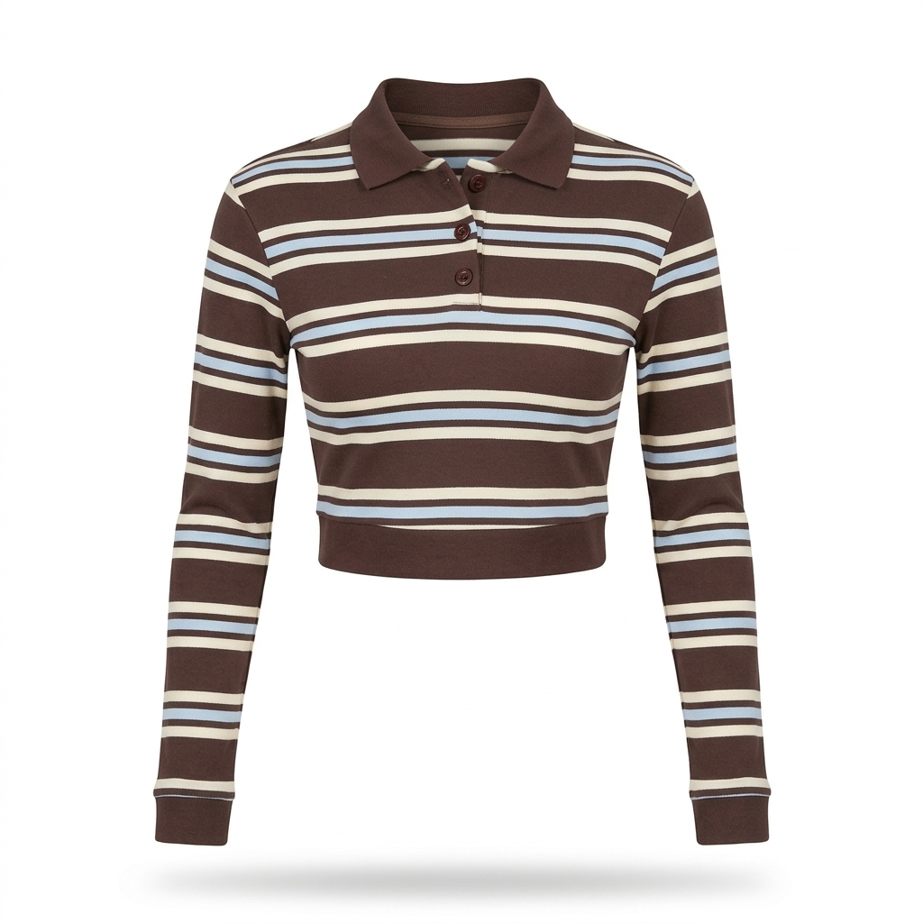 Top Aime  chocolate/babyblue