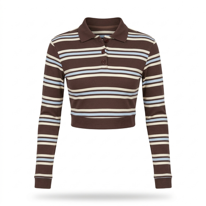 Top Aime  chocolate/babyblue