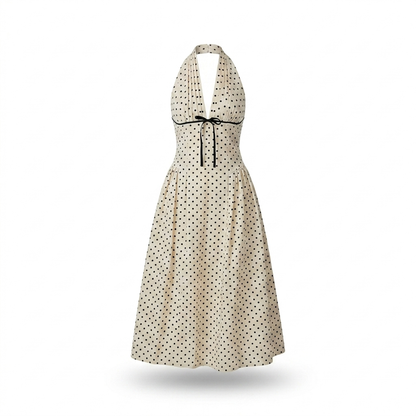 Vestido Yessica Lunares Halter