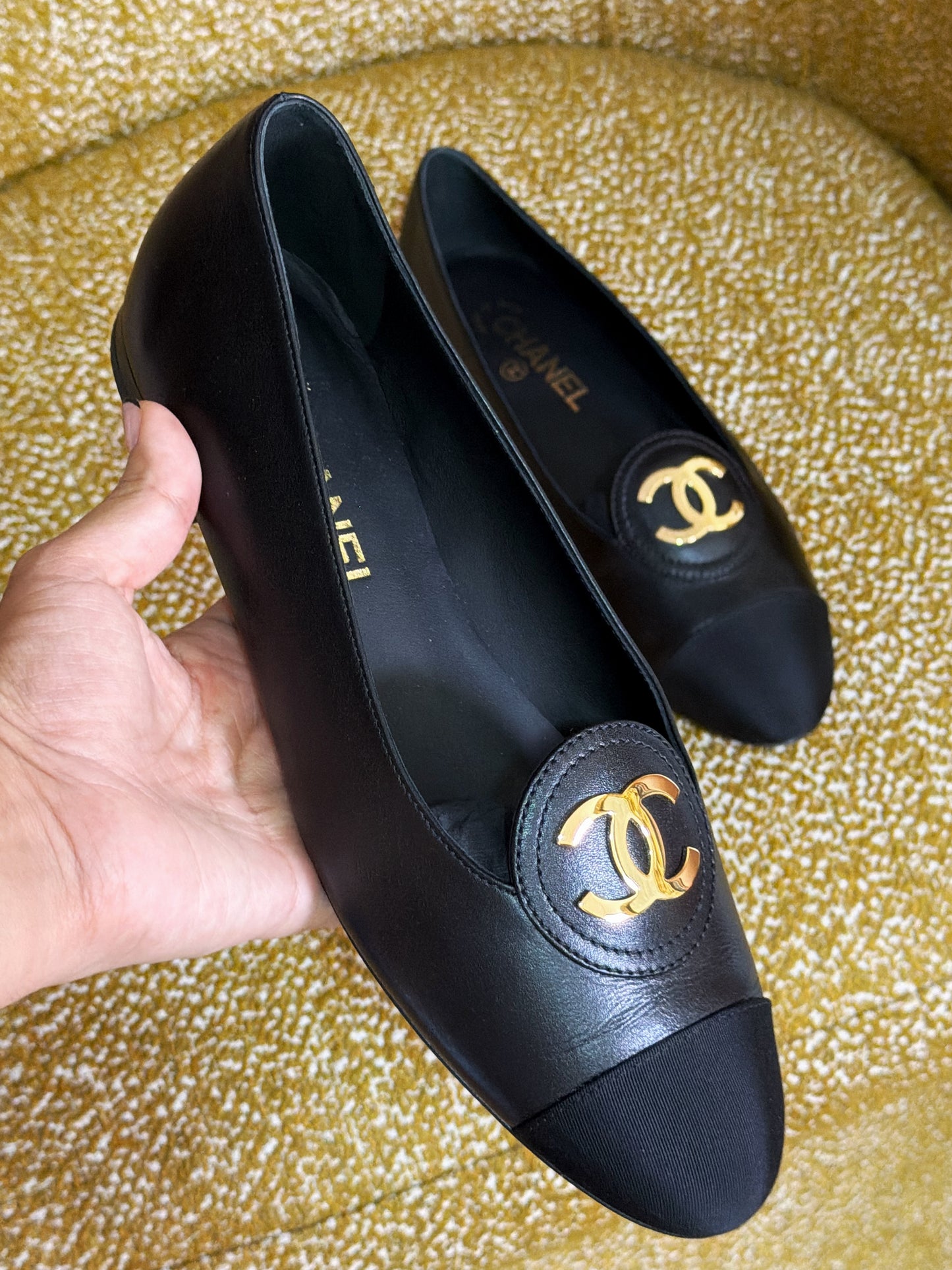 Oxfords negros chanel 39.5 NUEVOS