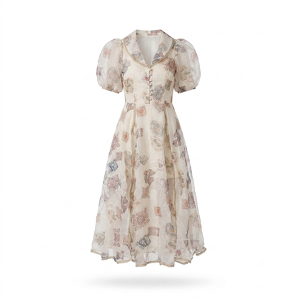 Vestido apricot