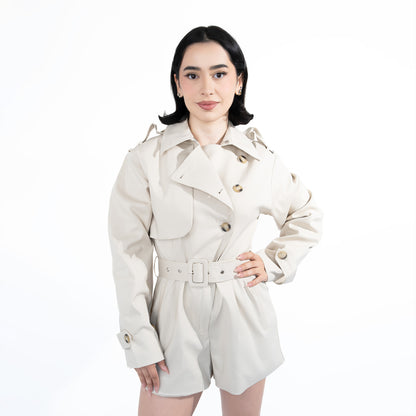 Trench coat Romper