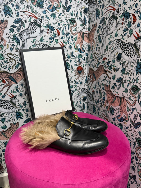 Gucci princetown slippers 36.5
