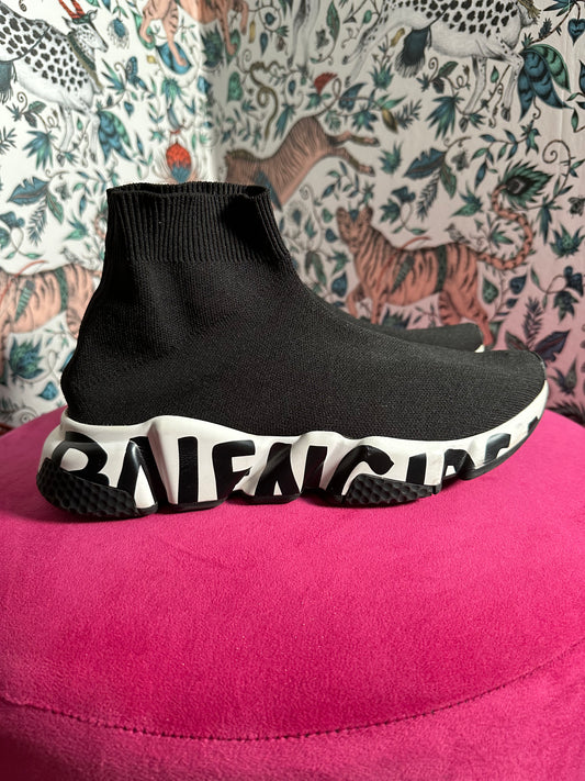 Speed balenciaga negro 38